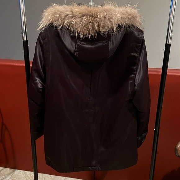 Bromley Sport Real Down winter coat. Women’s Sz M. Fur detachable hood - Picture 7 of 9